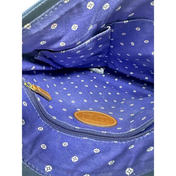 Fossil Purse Crossbody Canvas Bag Coated Key Per School Pencil Teacher Abstract - Picture 8 of 12